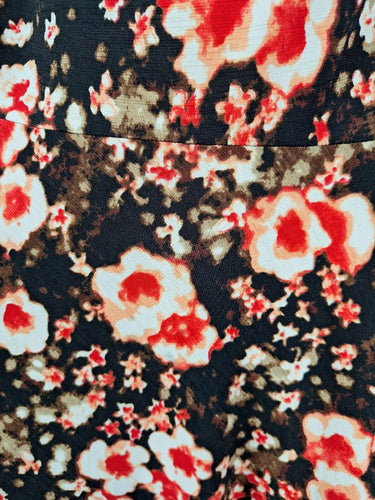 Second-Hand - Sacha Drake Mottled Fire Flower Midi Dress Size 10 - SwapUp