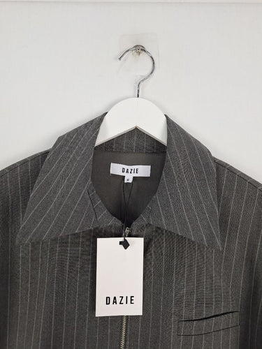 Second-Hand - Dazie Boxy Pinstripe Jacket Size 10 - SwapUp