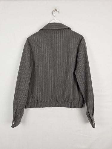 Second-Hand - Dazie Boxy Pinstripe Jacket Size 10 - SwapUp
