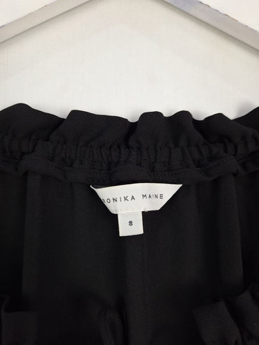Second-Hand - Veronika Maine Drawstring Off the Shoulder Blouse Size 8 - SwapUp