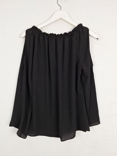 Second-Hand - Veronika Maine Drawstring Off the Shoulder Blouse Size 8 - SwapUp