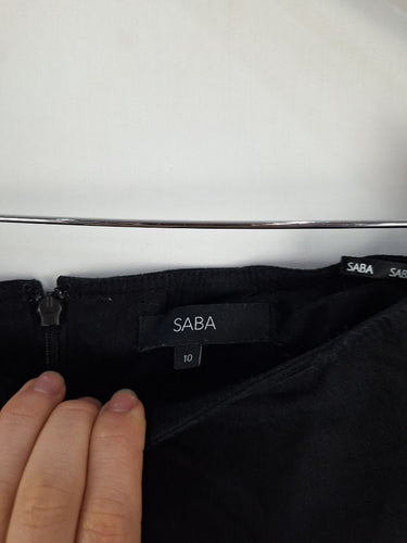 Second-Hand - Saba Asymmetrical Pleat Skirt Size 10 - SwapUp