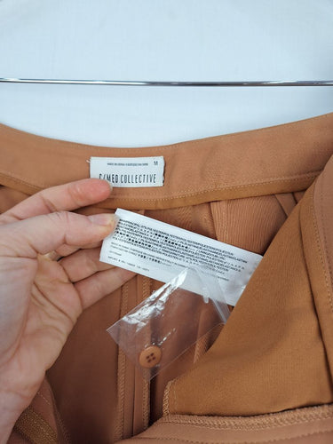 Second-Hand - C/MEO Collective Camel Lace Bootleg Pants Size M - SwapUp
