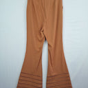 Second-Hand - C/MEO Collective Camel Lace Bootleg Pants Size M - SwapUp