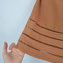 Second-Hand - C/MEO Collective Sleeveless Camel Lace Top Size M - SwapUp