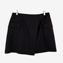 Second-Hand - Witchery Wrap Over Black Mini Skirt Size 12 - SwapUp