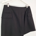 Second-Hand - Witchery Wrap Over Black Mini Skirt Size 12 - SwapUp