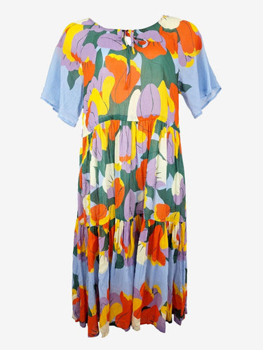 Gorman Sheer Floral Tie Waist Maxi Dress Size 10