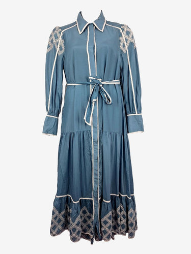 Once Was Embroidered Elevated Maxi Dress Size 12
