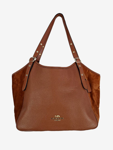 Coach Hazelnut Meadow Leather Shoulder Bag
