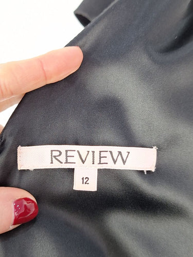 Second-Hand - Review Elegant Ribbon Belted Dress Size 12 - SwapUp