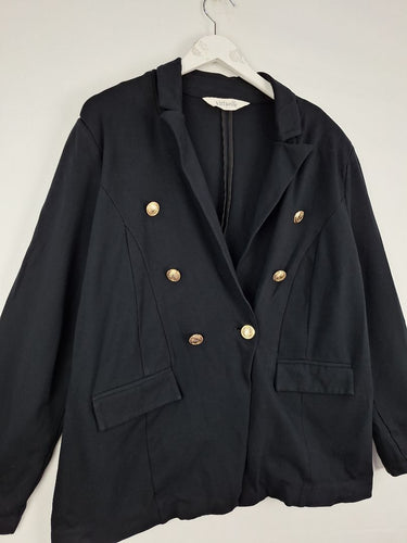 Second-Hand - Virtuelle Gold Anchor Button Classic Blazer Size M - SwapUp