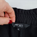 Second-Hand - Motto Black Fold Over Straight Leg Pants Size 14 - SwapUp
