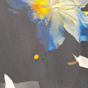 Second-Hand - Blue Illusion Vibrant Floral Chiffon Blouse Size M - SwapUp