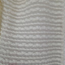 Second-Hand - Rayure Cream Semi Sheer Square Collar Top Size 12 - SwapUp