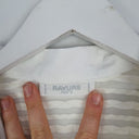 Second-Hand - Rayure Cream Semi Sheer Square Collar Top Size 12 - SwapUp