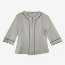 Second-Hand - Assorted Brands Contrast Trim Zip Up Top Size S - SwapUp