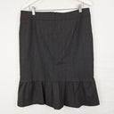Second-Hand - MaxMara Pinstripe Flare Mini Skirt Size 16 - SwapUp