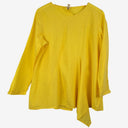 Second-Hand - Wendy Trendy Lemon Cotton Panelled Top Size 16 - SwapUp