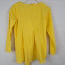 Second-Hand - Wendy Trendy Lemon Cotton Panelled Top Size 16 - SwapUp