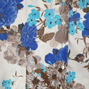 Second-Hand - Assorted Brands Blue Retro Floral Button Up Size S - SwapUp