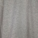 Second-Hand - Society Addict Heather Grey Pink Logo Cropped Hood Jumper Size M - SwapUp