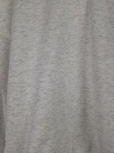 Second-Hand - Society Addict Heather Grey Pink Logo Cropped Hood Jumper Size M - SwapUp
