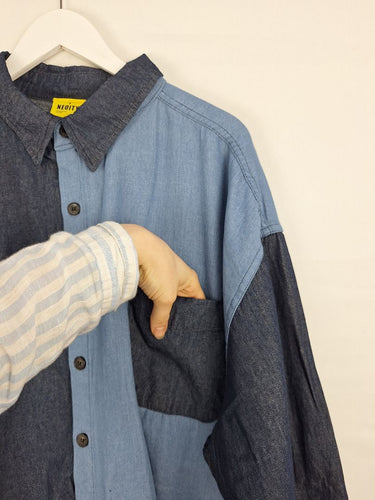 Second-Hand - Assorted Brands Multi Wash Denim Contrast Shirt Size OSFA - SwapUp
