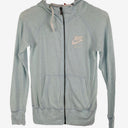 Second-Hand - Nike Y2K Baby Blue Zip Up Jacket Size XS - SwapUp