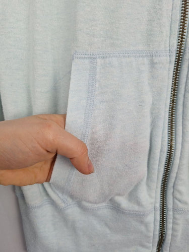 Second-Hand - Nike Y2K Baby Blue Zip Up Jacket Size XS - SwapUp