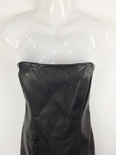 Second-Hand - Winnie & Co. Pleather Bodycon Mini Dress Size 12 - SwapUp