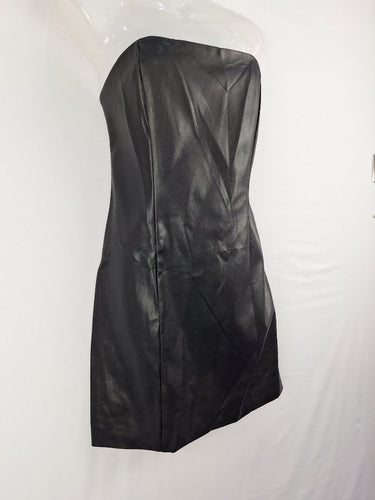 Second-Hand - Winnie & Co. Pleather Bodycon Mini Dress Size 12 - SwapUp