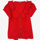 Second-Hand - Cue Vintage Scarlett Frill Blouse Size 12 - SwapUp