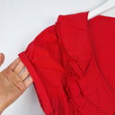 Second-Hand - Cue Vintage Scarlett Frill Blouse Size 12 - SwapUp