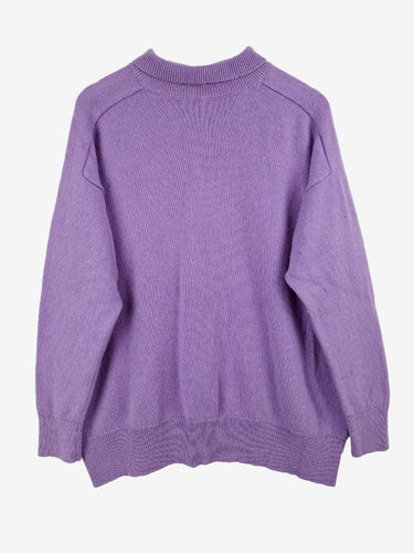 Country Road Violet Cashmere Relaxed Fit Jumper Size L