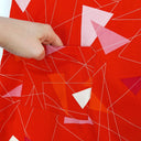 Second-Hand - Essaye Red Triangular Pattern Midi Skirt Size XXXL - SwapUp