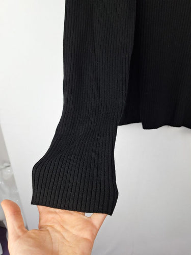 Second-Hand - Witchery Boat Neck Ribbed Knit Top Size XXXL - SwapUp