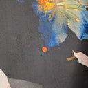 Second-Hand - Blue Illusion Vibrant Floral Chiffon Blouse Size M - SwapUp