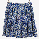 Second-Hand - Review Pretty Cobalt Floral Mini Skirt Size 8 - SwapUp