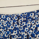 Second-Hand - Review Pretty Cobalt Floral Mini Skirt Size 8 - SwapUp