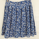 Second-Hand - Review Pretty Cobalt Floral Mini Skirt Size 8 - SwapUp