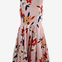 Second-Hand - Cue Musk Floral Pleated Midi Dress Size 8 - SwapUp