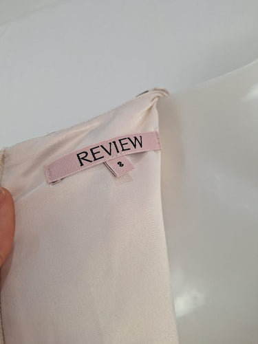 Second-Hand - Review Champagne Sweetheart Day Out Midi Dress Size 8 - SwapUp