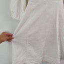 Second-Hand - Witchery Linen Blend Deep V Midi Dress Size 8 - SwapUp