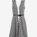 Second-Hand - Review Diagonal Striped Collared Midi Dress Size 8 - SwapUp