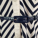 Second-Hand - Review Diagonal Striped Collared Midi Dress Size 8 - SwapUp
