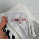 Second-Hand - Review Diagonal Striped Collared Midi Dress Size 8 - SwapUp