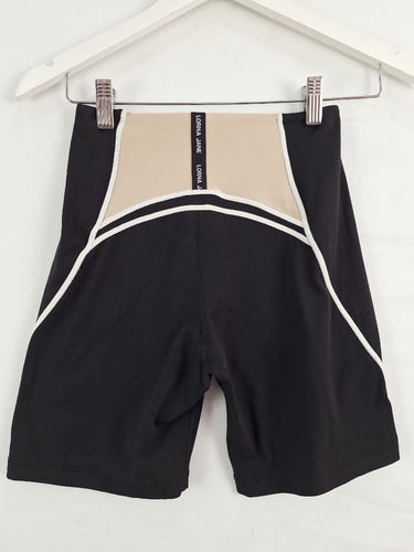 Second-Hand - Lorna Jane Two Tone Overlocked Exercise Shorts Size S - SwapUp