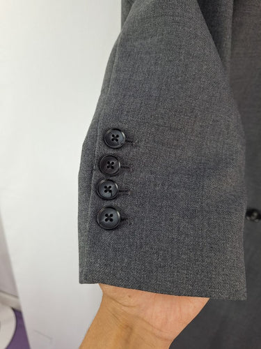 Second-Hand - Witchery Dove Grey Double Breasted Suit Coat Size 8 - SwapUp