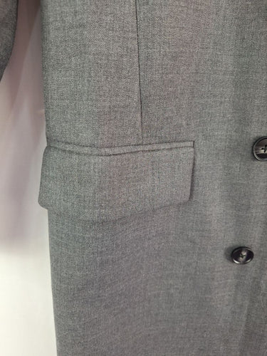 Second-Hand - Witchery Dove Grey Double Breasted Suit Coat Size 8 - SwapUp